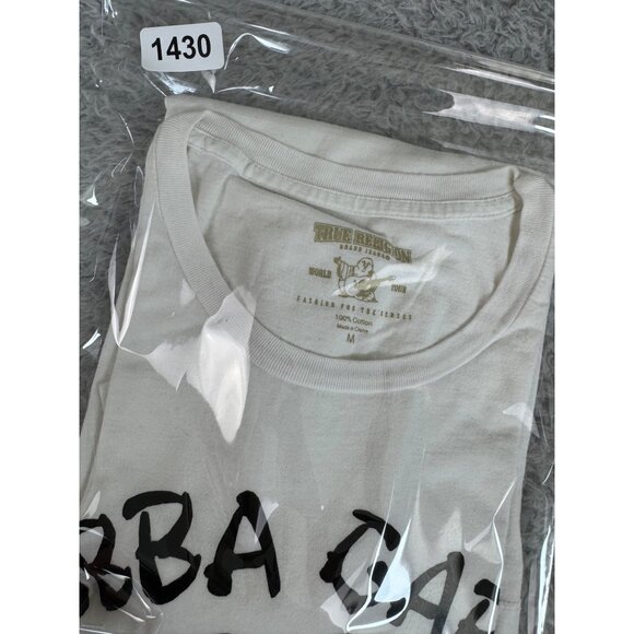 True Religion Mens Gabba Gabba White Graphic Tee M 100% Cotton NWOT Casual Style - Picture 8 of 8
